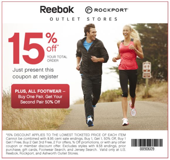 Rockport: 15% off Printable Coupon
