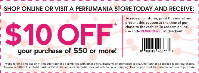 Perfumania Promo Coupon Codes and Printable Coupons