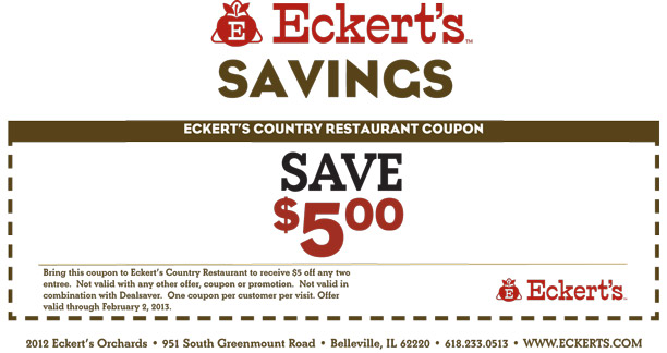 Eckert's: $5 off Printable Coupon