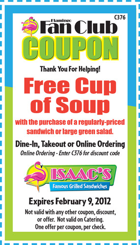 Isaac's Deli: Free Soup Printable Coupon