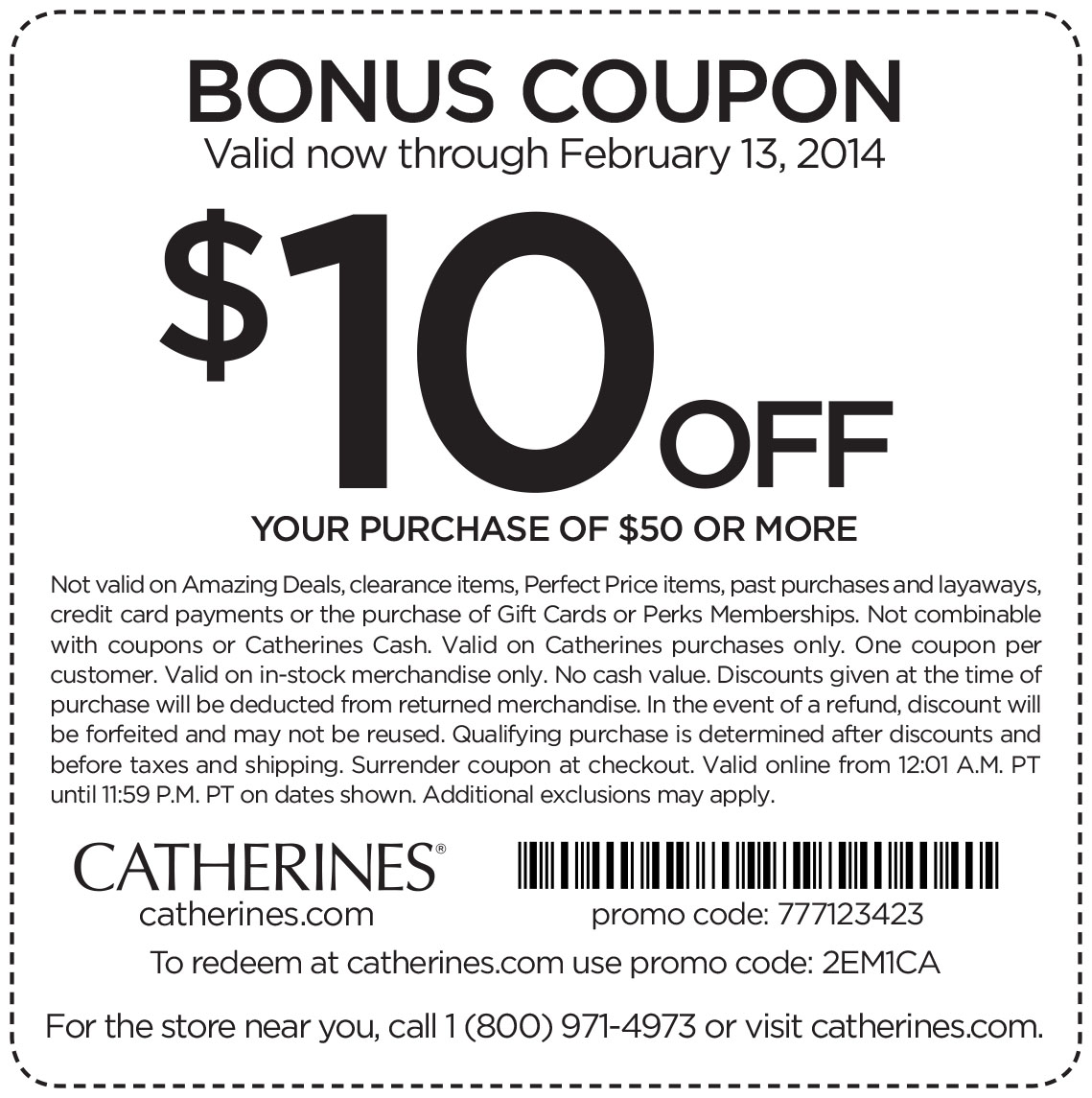 Catherines Promo Coupon Codes and Printable Coupons