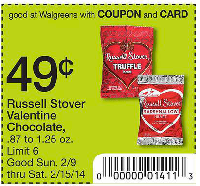 Walgreens: $.49 Russell Stover Chocolate Printable Coupon