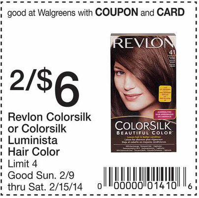 Walgreens: $6 Revlon Colorsilk Printable Coupon