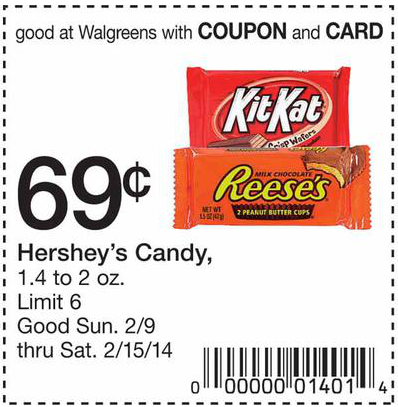 Walgreens: $.69 Hershey's Candy Printable Coupon