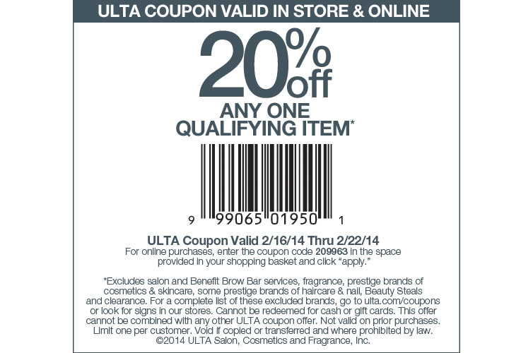 ULTA Beauty Promo Coupon Codes and Printable Coupons