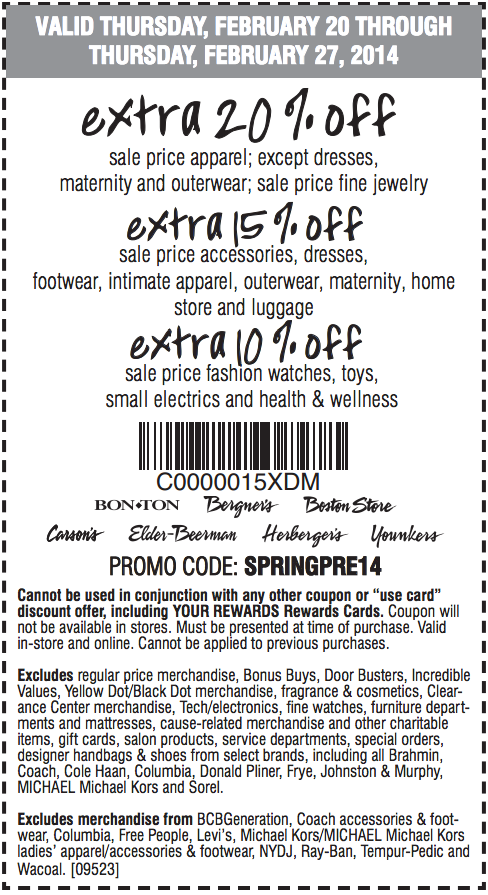 Elder Beerman Promo Coupon Codes and Printable Coupons