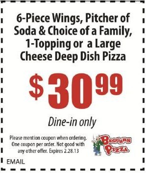Beggars Pizza Promo Coupon Codes and Printable Coupons