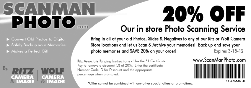 RitzCamera.com Promo Coupon Codes and Printable Coupons