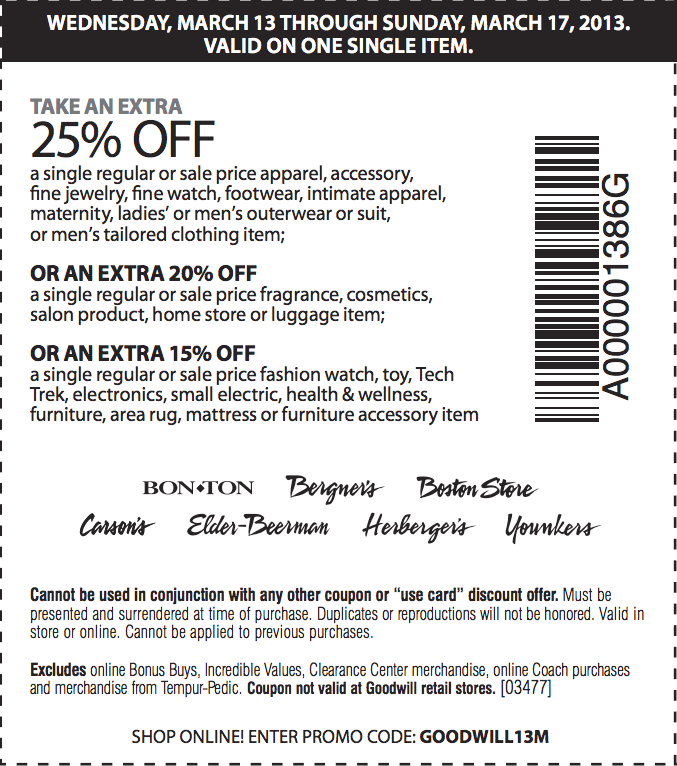 Bergners Promo Coupon Codes and Printable Coupons