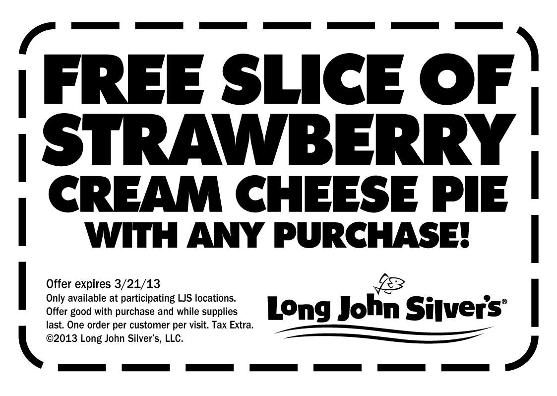 Long John Silvers: Free Slice of Strawberry Printable Coupon