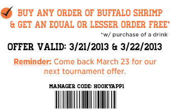 Hooters Promo Coupon Codes and Printable Coupons