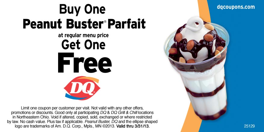 Dairy Queen Promo Coupon Codes and Printable Coupons