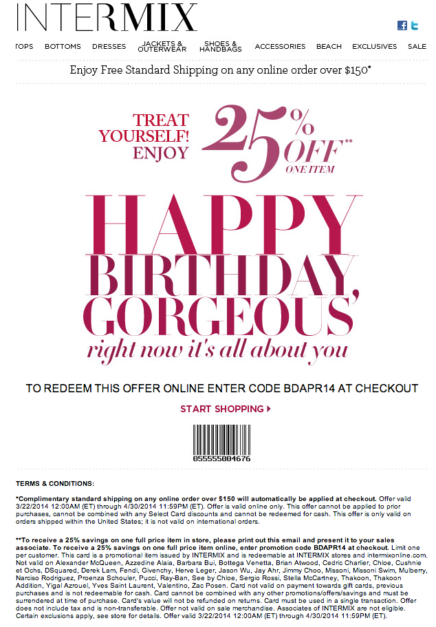 Intermix Promo Coupon Codes and Printable Coupons