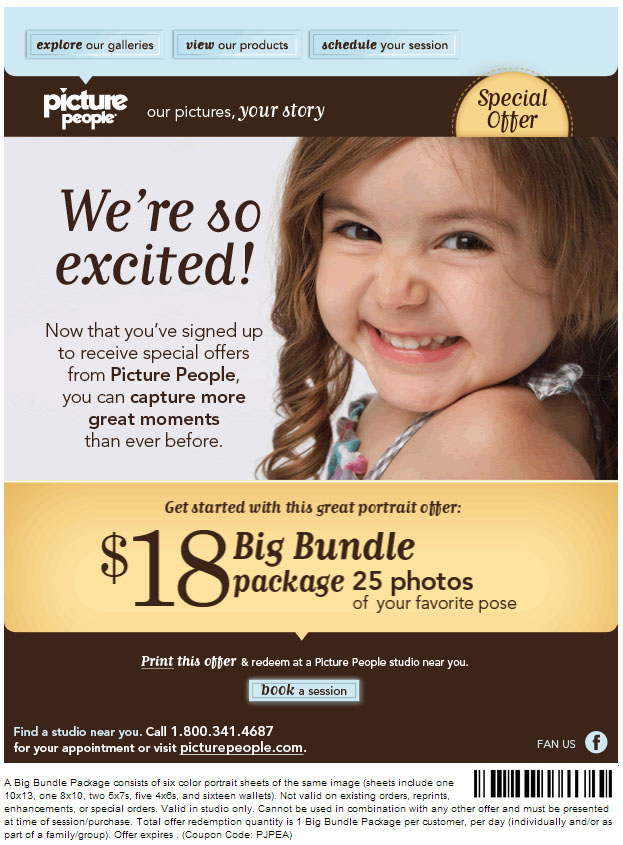 Picture People Promo Coupon Codes and Printable Coupons