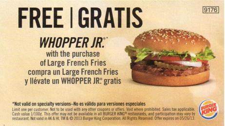Burger King: Free Gratis Printable Coupon