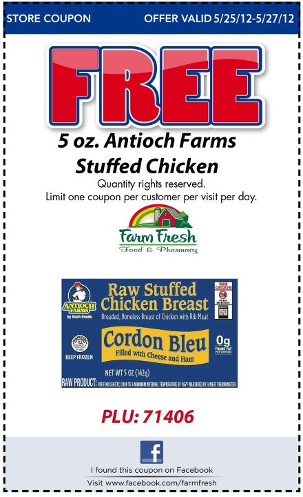 Farm Fresh: Free Stuffed Chicken Printable Coupon