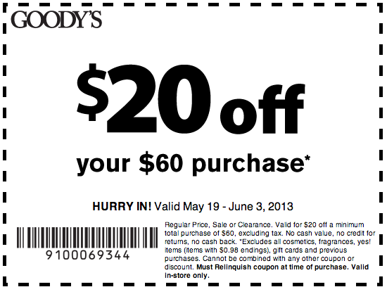 Stage Stores: $20 off $60 Printable Coupon