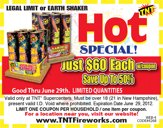 TNT Fireworks: 50% off Printable Coupon