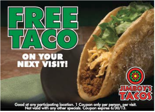 Jimboys Tacos: Free Taco Printable Coupon