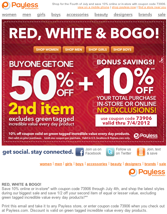 payless shoes 10 % off printable coupon see all payless shoes coupons
