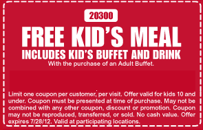 CiCi's Pizza: Free Kid's Meal Printable Coupon