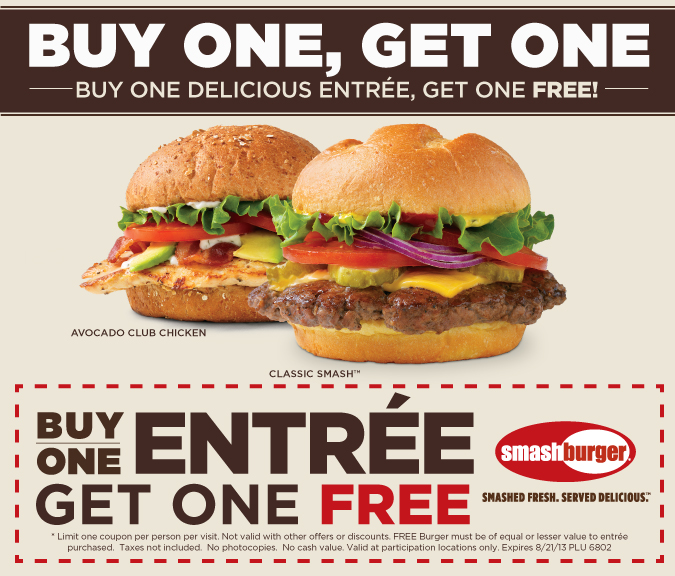 Smashburger Promo Coupon Codes and Printable Coupons
