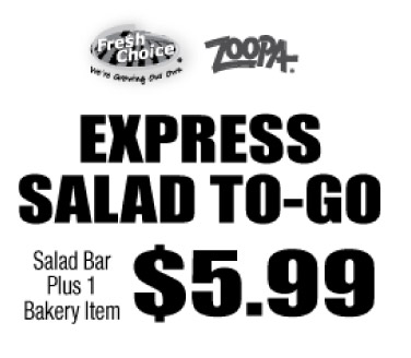 Fresh Choice: $5.99 Salad Printable Coupon