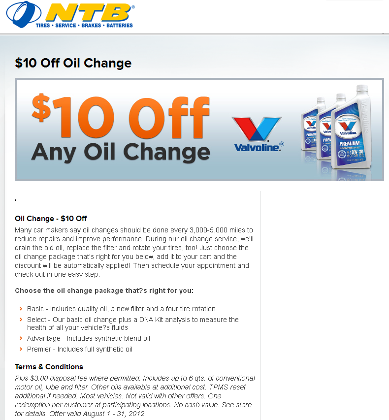 $10 Online coupon for honda oil change #3