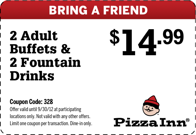 Pizza Inn: $14.99 Buffets Printable Coupon
