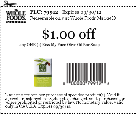 Whole Foods Market: $1 off Soap Printable Coupon