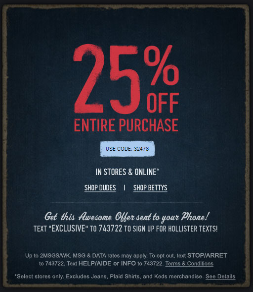 hollister jeans coupons