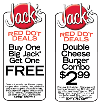 Jack's Family Restaurant: 2 Printable Coupons