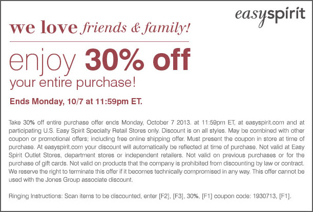 Easy Spirit Promo Coupon Codes and Printable Coupons