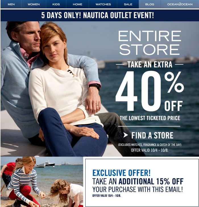 Nautica.com: 15% off Printable Coupon
