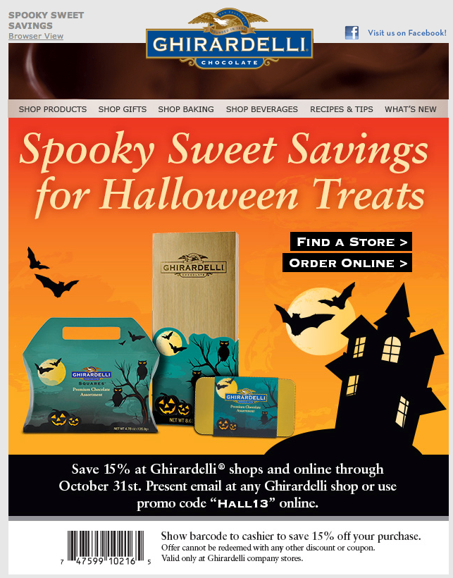 Ghirardelli Chocolate Promo Coupon Codes and Printable Coupons