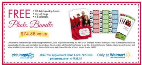 PictureMe: Free Photo bundle Printable Coupon
