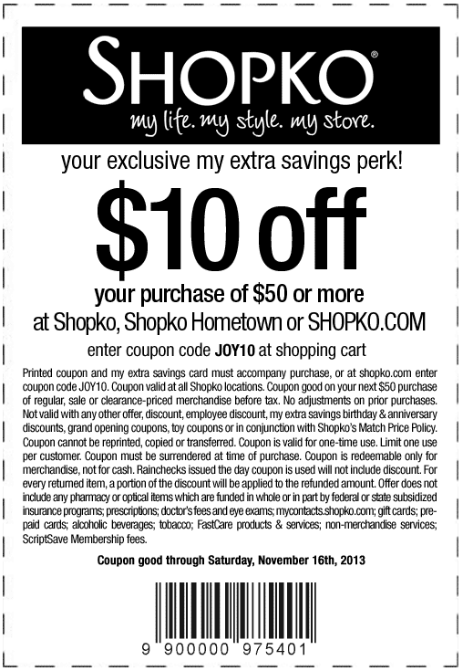 Shopko Promo Coupon Codes and Printable Coupons