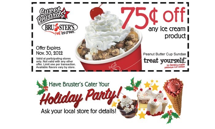 Brusters: $.75 off Ice Cream Printable Coupon
