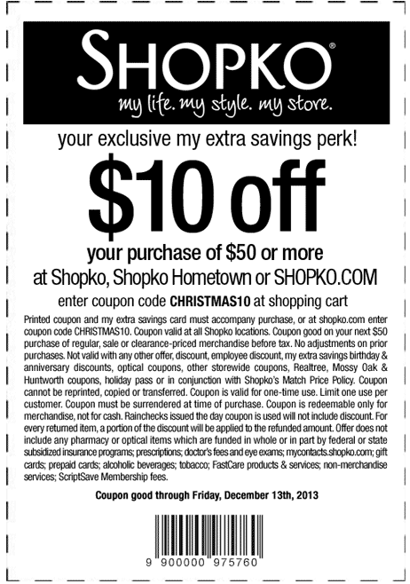 Shopko Promo Coupon Codes and Printable Coupons