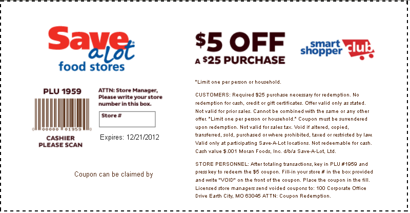 Save-A-Lot Promo Coupon Codes and Printable Coupons