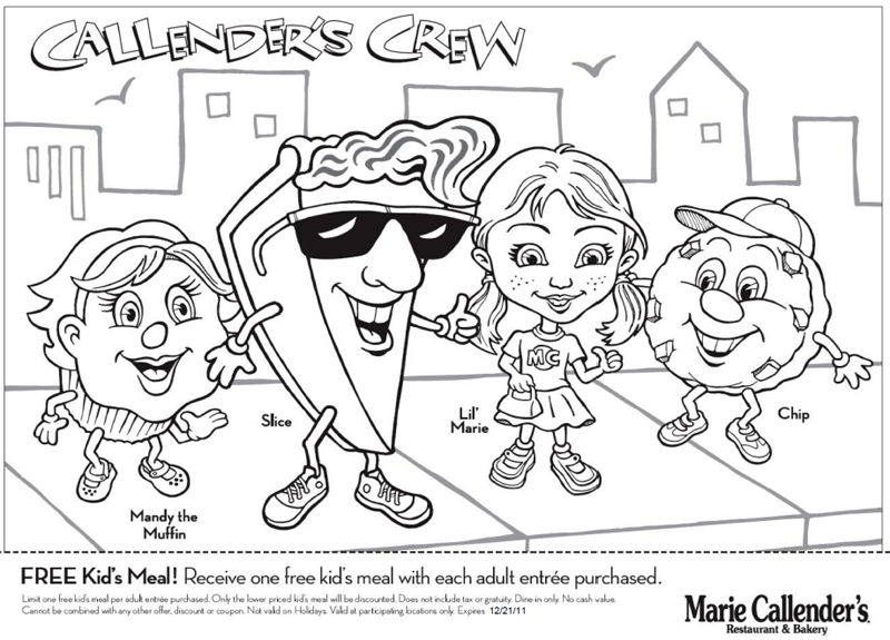 Marie Callender's: Free Kids Meal Printable Coupon