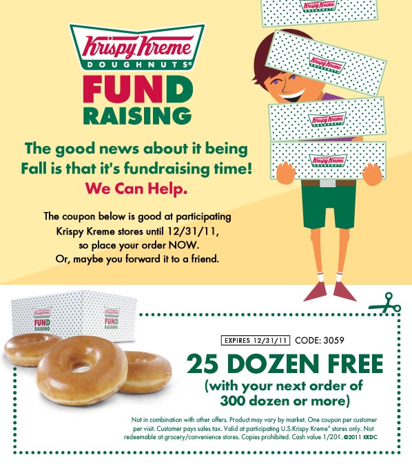 Krispy Kreme: Free 25 Dozen Printable Coupon