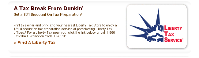 Liberty Tax: $31 off Printable Coupon