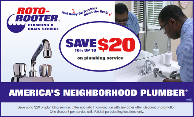 Roto Rooter: 10% off Printable Coupon