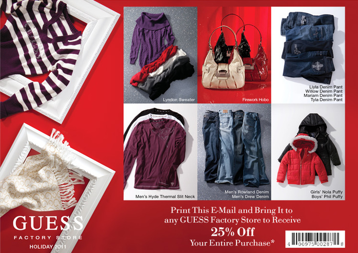 GUESS.com Promo Coupon Codes and Printable Coupons