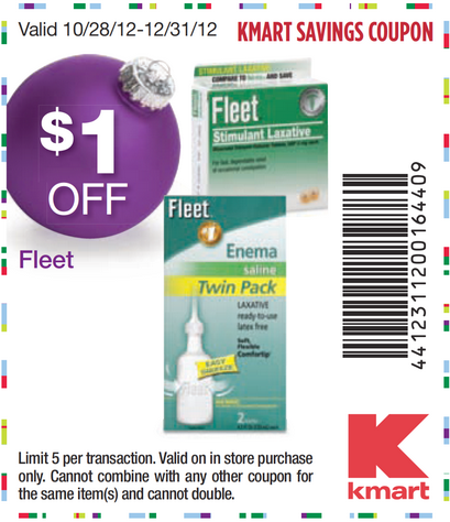 Kmart: $1 off Fleet Printable Coupon