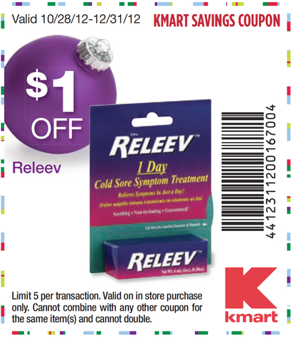 Kmart: $1 off Releev Printable Coupon