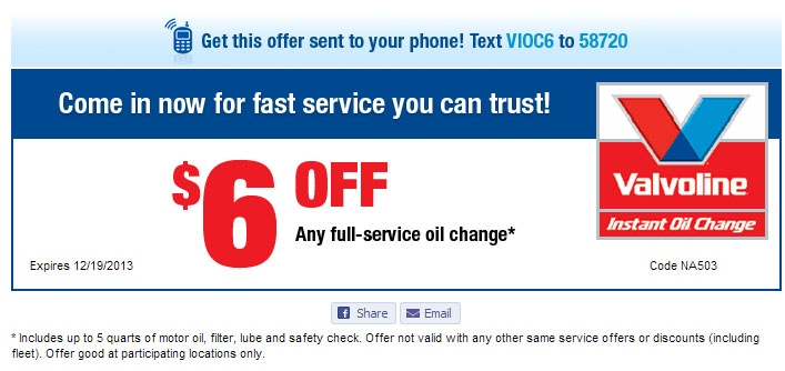 Good Year: $6 off Oil Printable Coupon