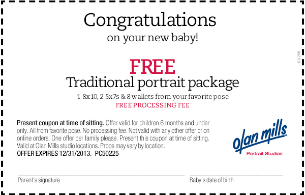 Olan Mills Promo Coupon Codes and Printable Coupons