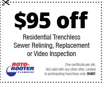 Roto Rooter: $95 off Printable Coupon